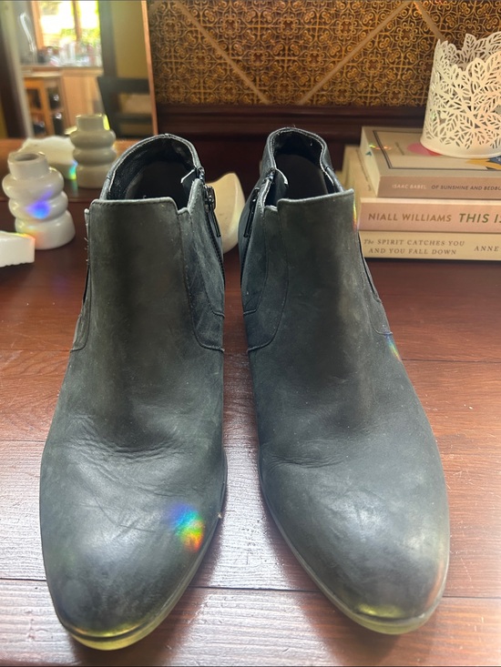 Abeo Shoes - Women’s Black Suede Ankle Boots - Classic Chelsea Style